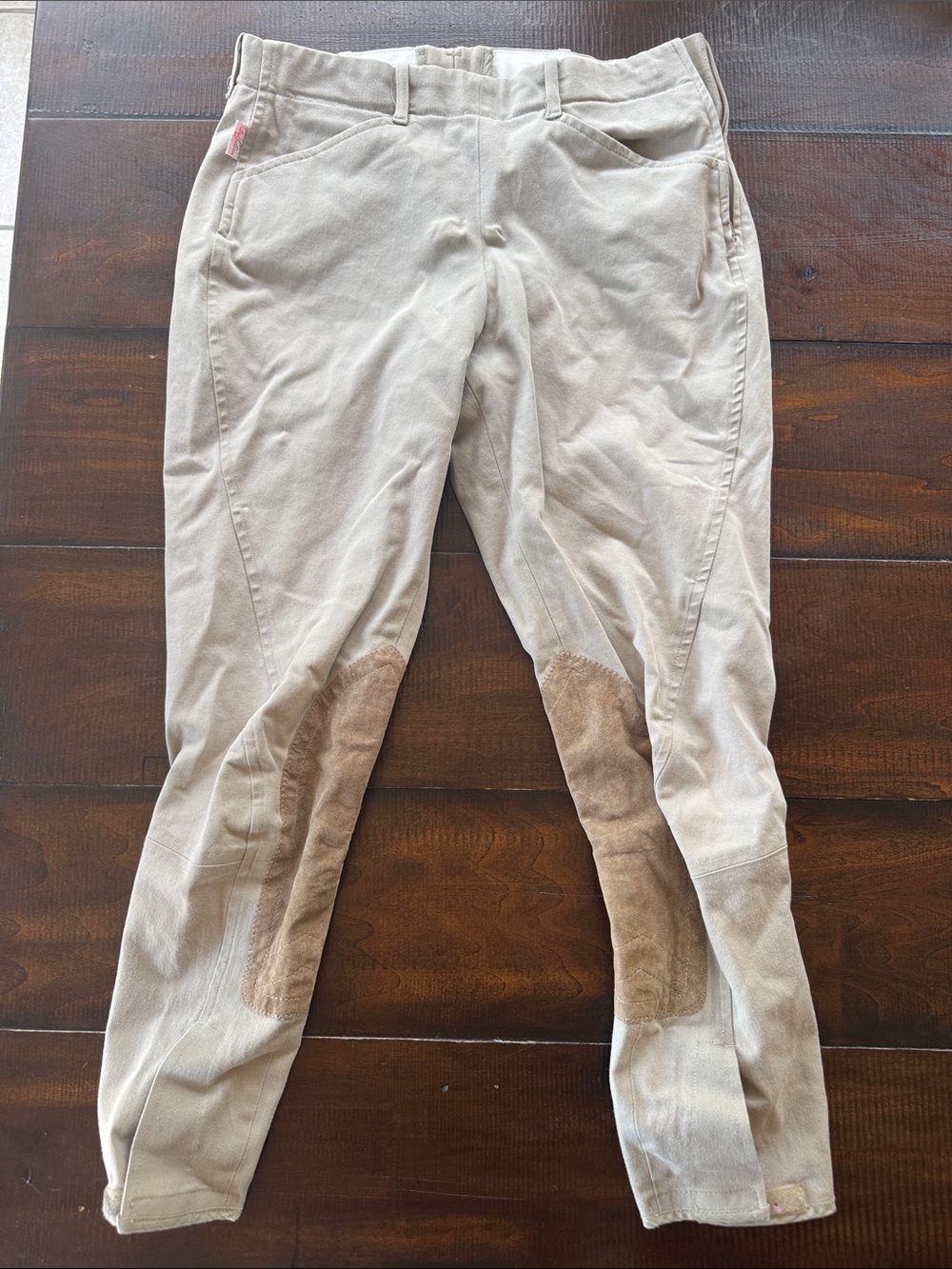 Tailored Sportsman 28L Equestrian Riding Breeches with Knee Patches GUC